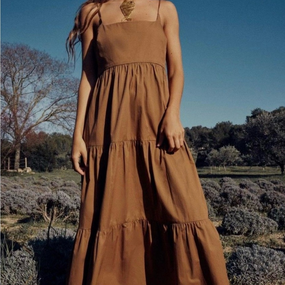 NWT Zara Poplin Dress - Picture 2 of 5